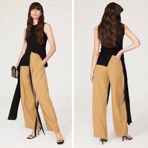 Vince Tan Drop Waist Pleated Pants Size 2 - 41539